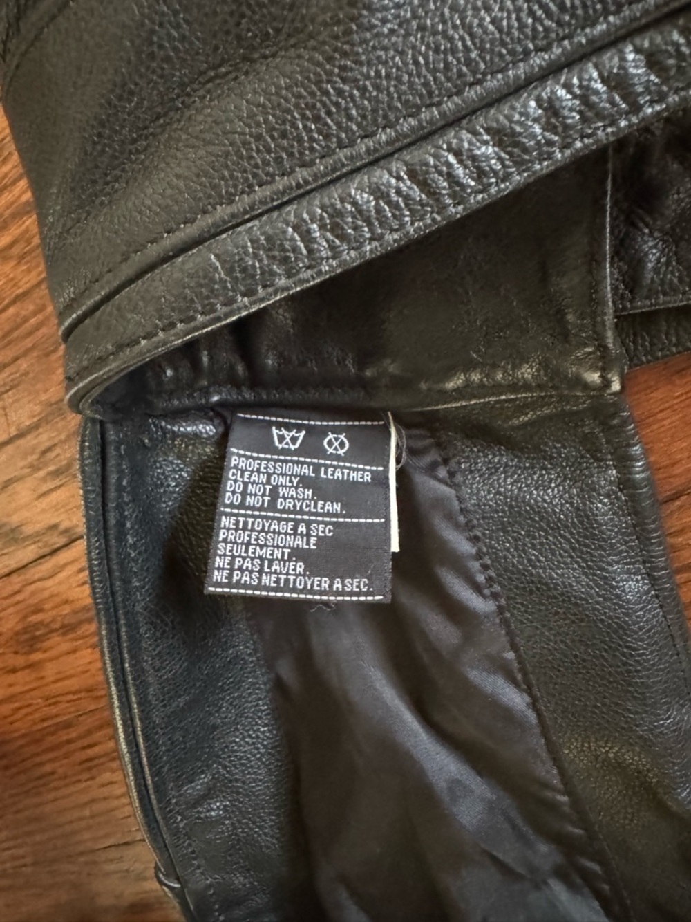 Harley-Davidson Black Leather Riding Jacket Panel - Picture 3 of 16